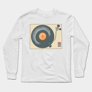 Vintage Vinyl Recorder - Cool Design Long Sleeve T-Shirt